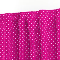 Polka Dot - White on Pink