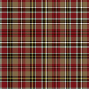 Stewart / Stuart tartan #1, 7" weathered