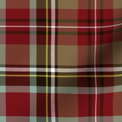 Stewart / Stuart tartan #1, 10" weathered