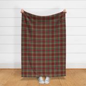 Stewart / Stuart tartan #1, 10" weathered