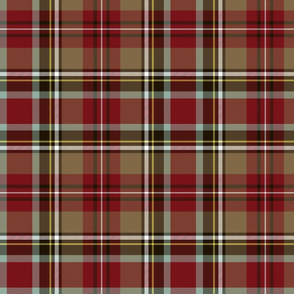 Stewart / Stuart tartan #1, 10" weathered