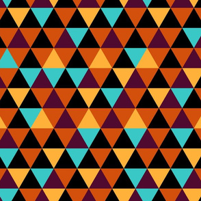 Small Equilateral Triangles (Bold Colors)