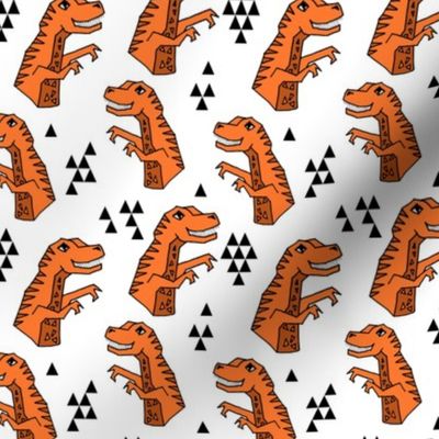 dinosaurs // dino trex t-rex tyrannosaurus rex fabric andrea lauren