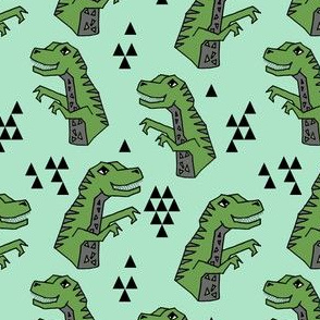 dinosaurs // dinosaurs t-rex tyrannosaurus rex fabric dino andrea lauren