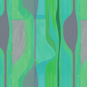 midcentury plateau in turquoise vertical