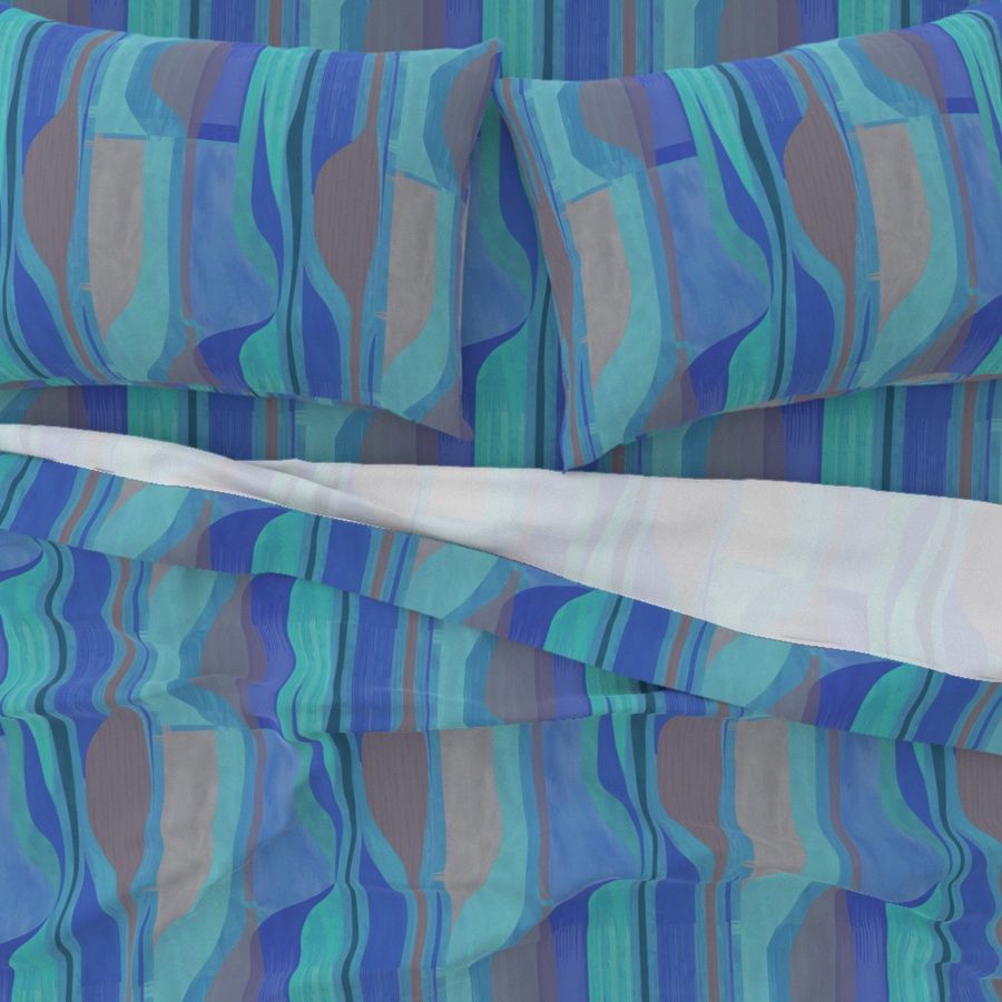 Midcentury Plateau-cobalt vertical