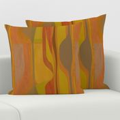 Midcentury plateau-orange-mustard