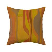 Midcentury plateau-orange-mustard