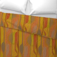 Midcentury plateau-orange-mustard