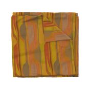 Midcentury plateau-orange-mustard