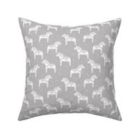 dala horse block print // grey dala horse fabric scandinavian fabric andrea lauren fabric nordic design