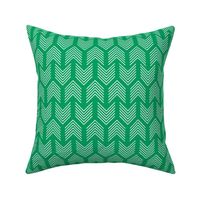 Arrows Stripes Arrow Chevron Green and White