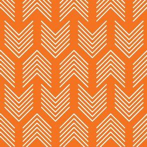 Arrows Stripes Arrow Orange and White