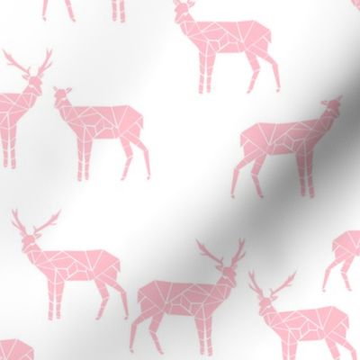 deer // pink deer baby pastel pink fabric andrea lauren design