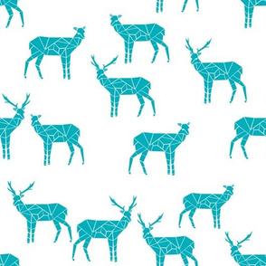 deer // turquoise fabric andrea lauren nursery baby design doe deer 