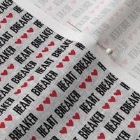 (micro print) heart breaker 