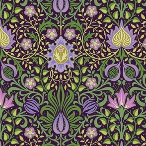 William Morris Victorian Era Persian Floral - Medium Scale