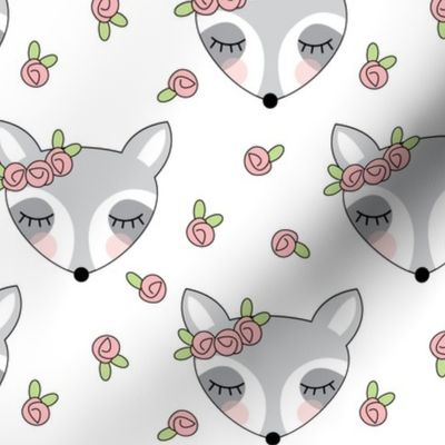 raccoons-with-pink-rosebuds-on-white