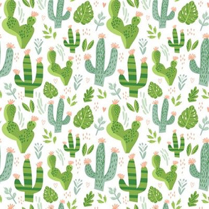 Cacti Mix 1 - White