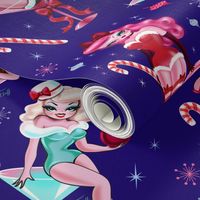 Christmas Candy Martini Pinups