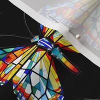 butterfly butterflies insects colorful stained glass