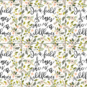 6 loveys: in a field of roses, she is a wildflower // blush sprigs