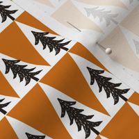 trees // orange and brown fabric nursery baby boy design andrea lauren fabric baby boy