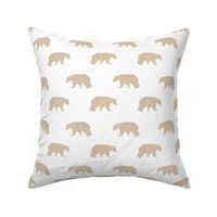 geo bear // bear khaki bear fabric andrea lauren nursery baby design 