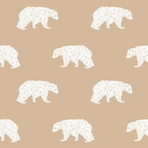 geo bear // khaki bear nursery design geometric bear fabric nursery design andrea lauren fabric