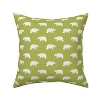 bear // lime green bear fabric andrea lauren design geometric bear fabric nursery lime green design