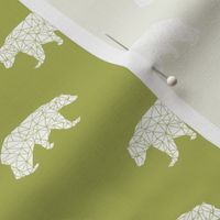 bear // lime green bear fabric andrea lauren design geometric bear fabric nursery lime green design