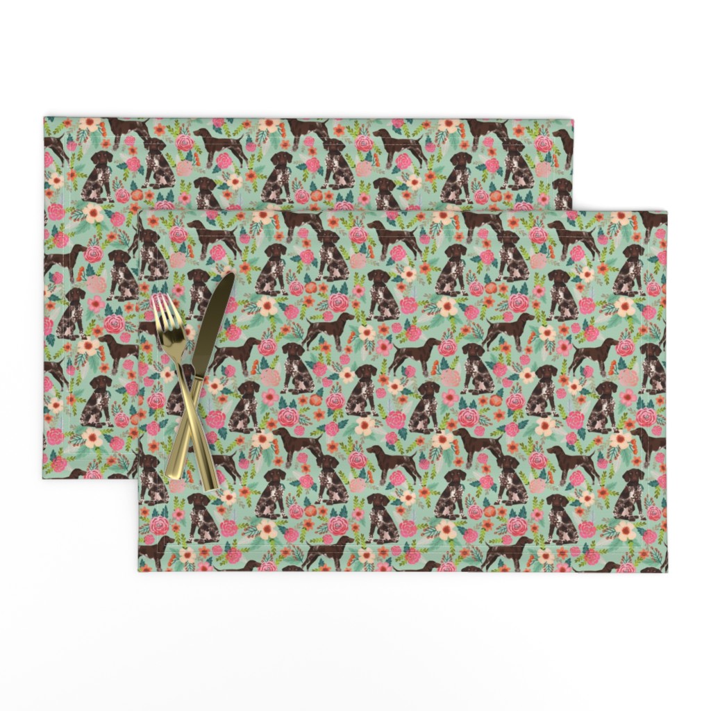 german shorthaired pointer floral fabric cute dogs design dog floral fabric