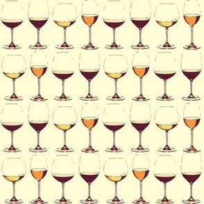 Retro Wine Glasses B