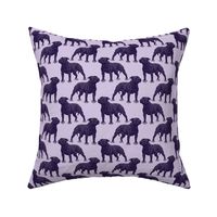 Small Posing Staffordshire Bull Terrier - purple