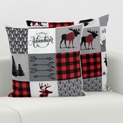 Buffalo plaid patchwork faux quilt - 24 inch repeat 