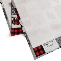 Buffalo plaid patchwork faux quilt - 24 inch repeat 