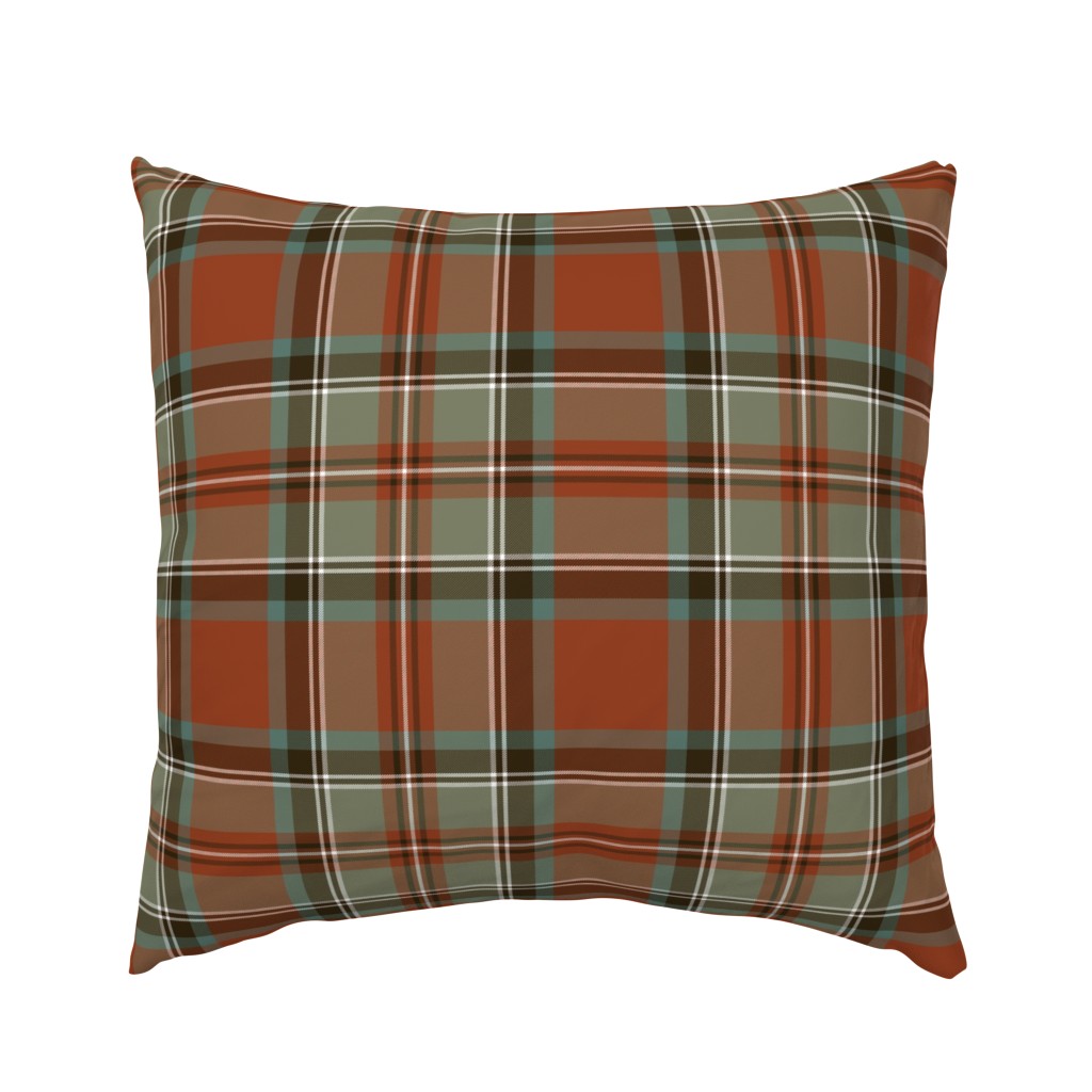 Stewart / Stuart tartan #3, 10" weathered ancient colors