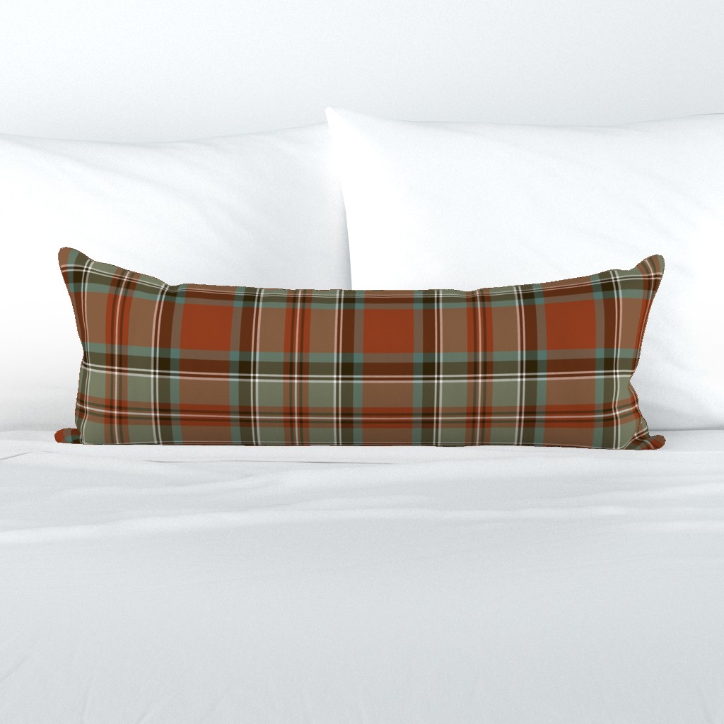 Stewart / Stuart tartan #3, 10" weathered ancient colors