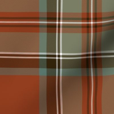 Stewart / Stuart tartan #3, 10" weathered ancient colors