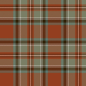 Stewart / Stuart tartan #3, 10" weathered ancient colors