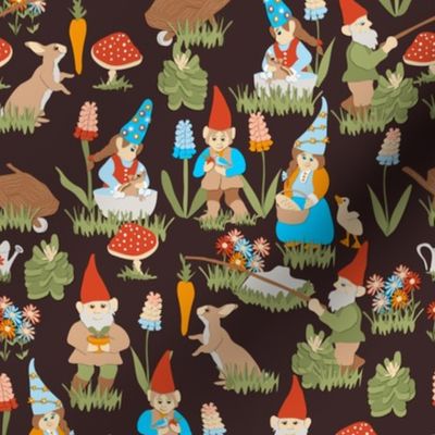 Gnaturally Gnomes on Brown