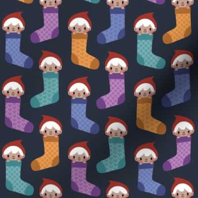 The sock gnomes (dark blue background)