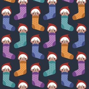 The sock gnomes (dark blue background)