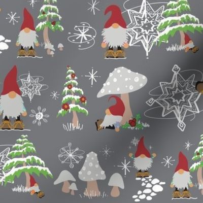 Winter Gnomes Original (Full Size)