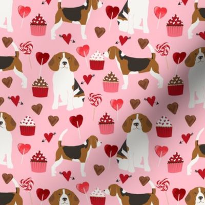 beagle valentines dog fabric love hearts valentines day beagles fabric dogs dog