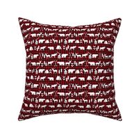 buffalo plaid woodland christmas winter fall cabin print