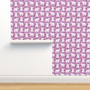 bichon frise valentines day - love valentines fabric hearts cupcakes fabric - lilac