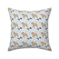 French Bulldog toons and stars - small blue