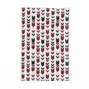 buffalo plaid arrows (small scale) || custom red 