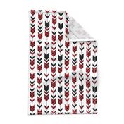 buffalo plaid arrows (small scale) || custom red 